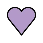 Purple Heart SVG Icon
